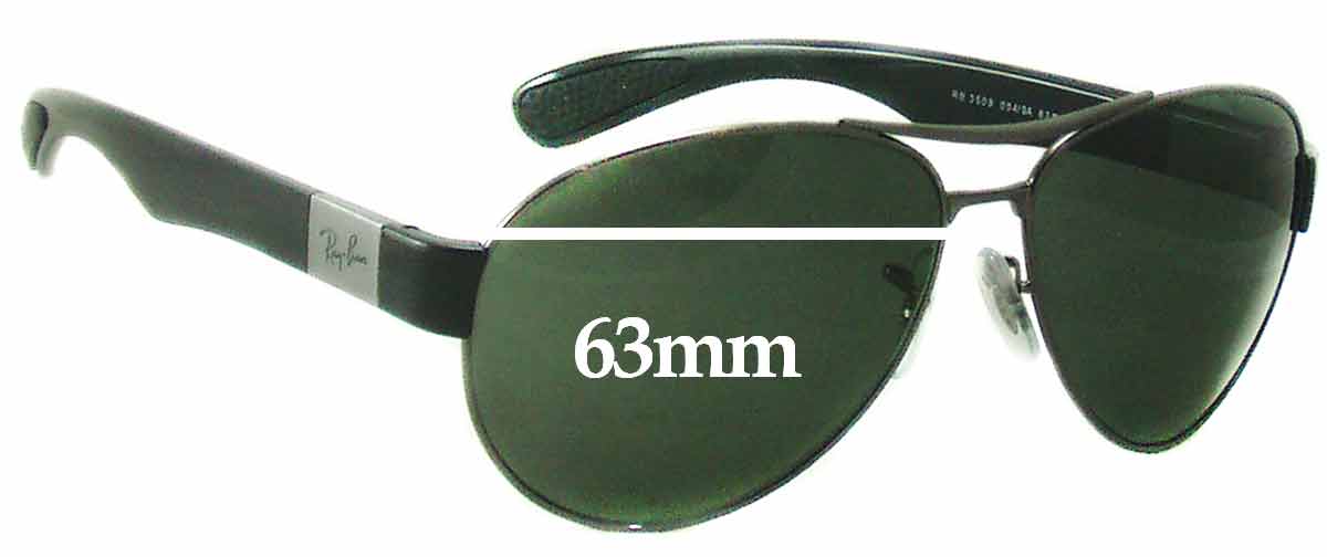 Ray Ban RB3509 Replacement Lenses 63mm 