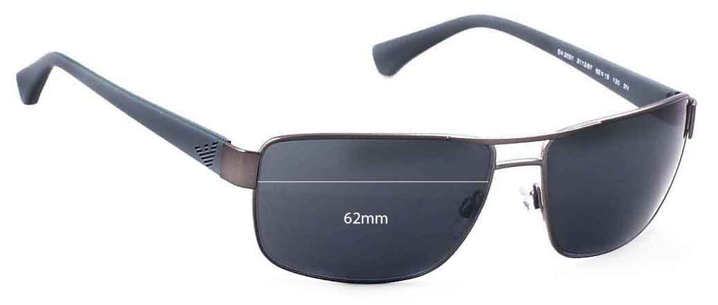 Emporio Armani EA2031 62mm Replacement Lenses