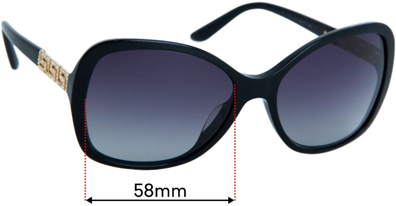 Versace MOD 4271-B 58mm Replacement Lenses