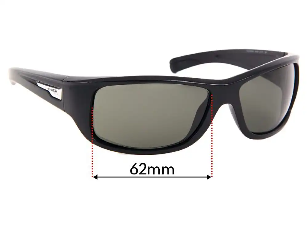 Sunglass Fix Replacement Lenses for Arnette Wolfman AN4137 - 62mm Wide Sunglass Fix Replacement Lenses for Arnette Wolfman AN4137 - 62mm Wide