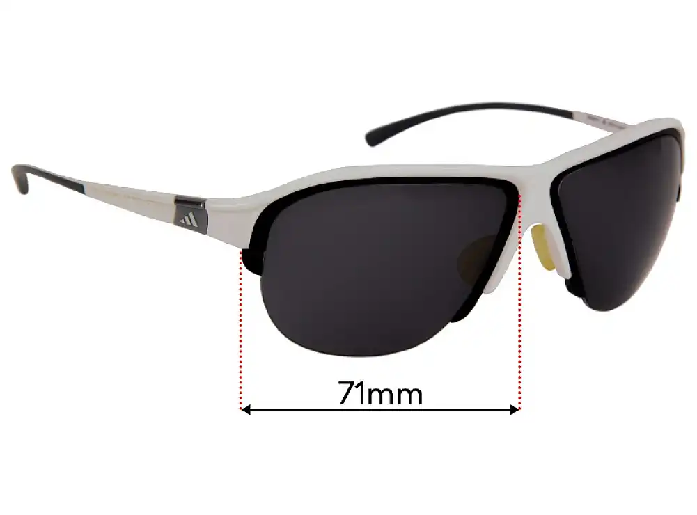 Sunglass Fix Replacement Lenses for Adidas A535 L Insert for A178 L - 71mm Wide Sunglass Fix Replacement Lenses for Adidas A535 L Insert for A178 L - 71mm Wide