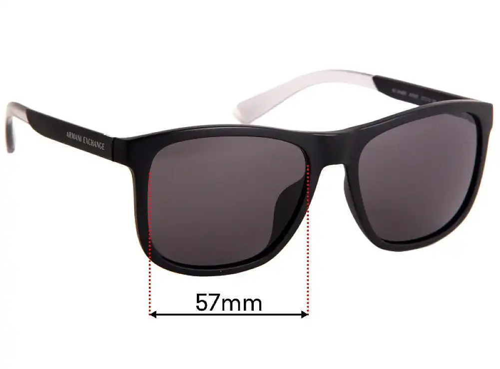 Sunglass Fix Replacement Lenses for Armani Exchange AX 4049SF - 57mm Wide Sunglass Fix Replacement Lenses for Armani Exchange AX 4049SF - 57mm Wide