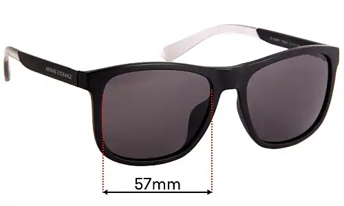 Sunglass Fix Replacement Lenses for Armani Exchange AX 4049SF - 57mm Wide Sunglass Fix Replacement Lenses for Armani Exchange AX 4049SF - 57mm Wide