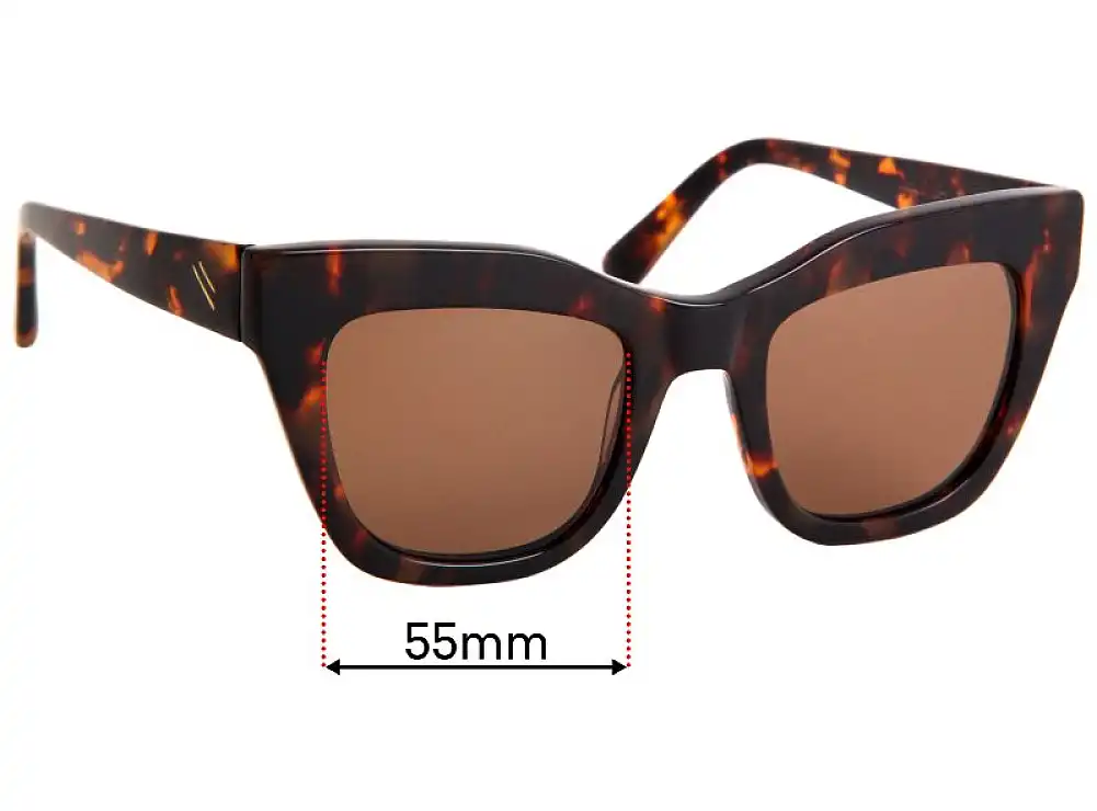 Sunglass Fix Replacement Lenses for Bask Eyewear Dusk - 50mm Wide Sunglass Fix Replacement Lenses for Bask Eyewear Dusk - 50mm Wide