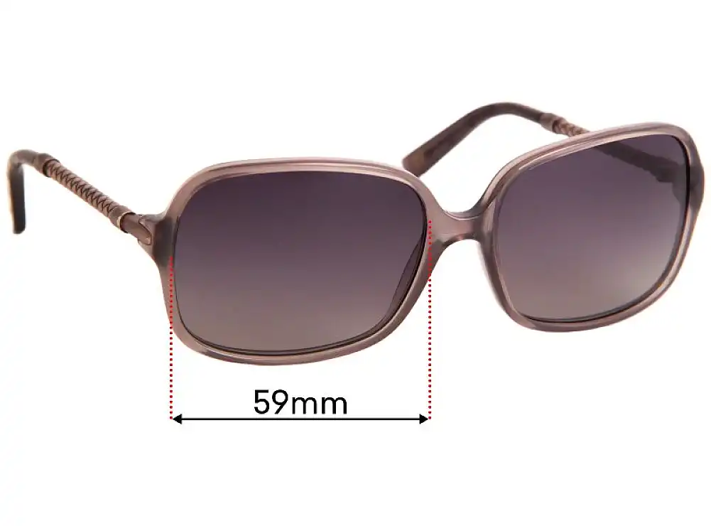 Sunglass Fix Replacement Lenses for Bottega Veneta BV 133/S - 59mm Wide Sunglass Fix Replacement Lenses for Bottega Veneta BV 133/S - 59mm Wide