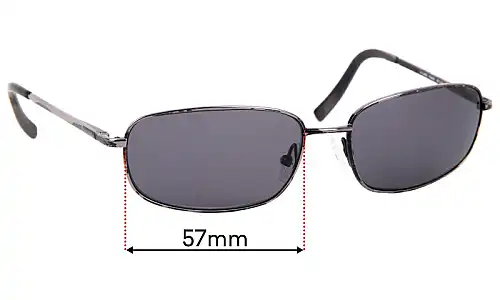 Sunglass Fix Replacement Lenses for Brooks Brothers BB 338S - 57mm Wide Sunglass Fix Replacement Lenses for Brooks Brothers BB 338S - 57mm Wide