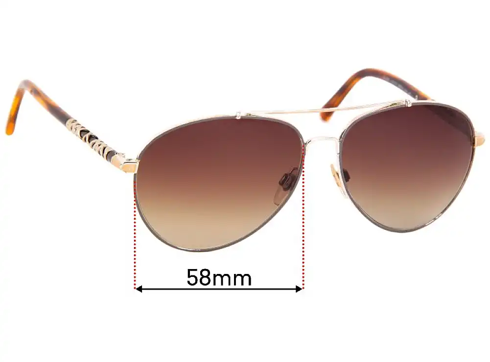 Sunglass Fix Replacement Lenses for Burberry B 3089 - 58mm Wide Sunglass Fix Replacement Lenses for Burberry B 3089 - 58mm Wide