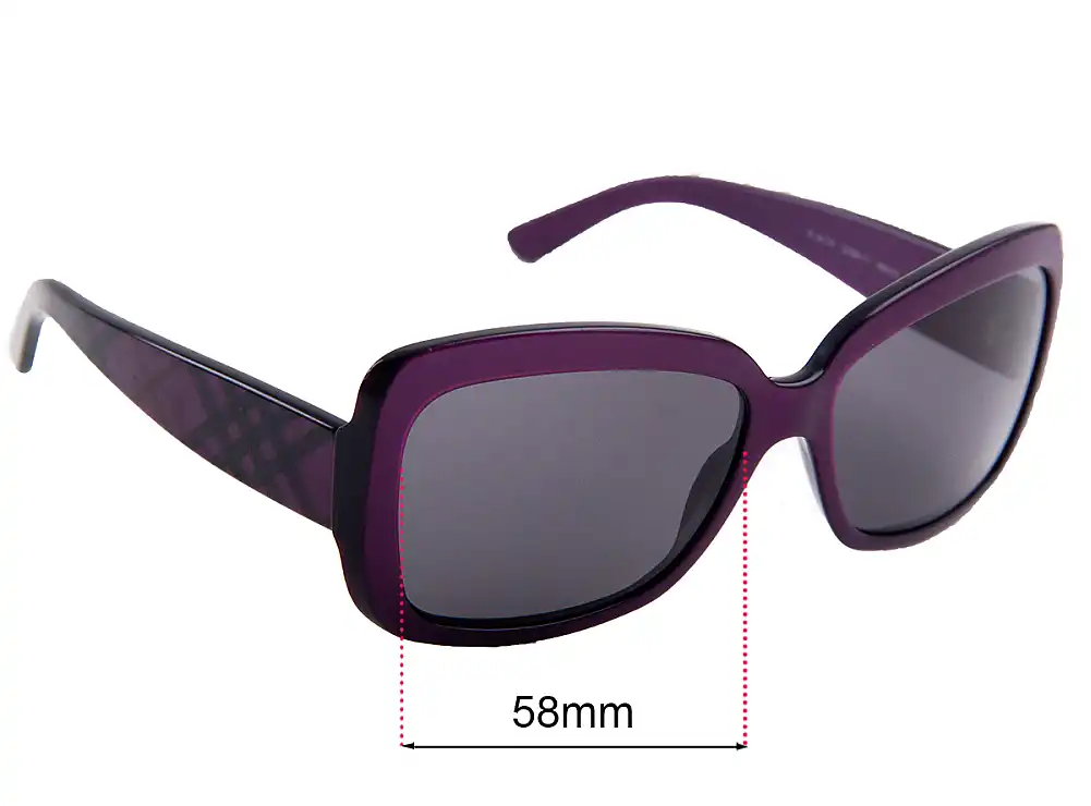Sunglass Fix Replacement Lenses for Burberry B 4074 - 58mm Wide Sunglass Fix Replacement Lenses for Burberry B 4074 - 58mm Wide