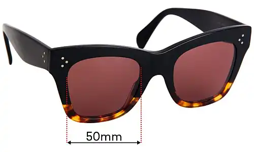 Sunglass Fix Replacement Lenses for Celine CL 40004I - 50mm Wide Sunglass Fix Replacement Lenses for Celine CL 40004I - 50mm Wide