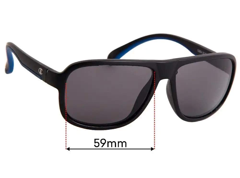 Sunglass Fix Replacement Lenses for Champion CU6054 - 59mm Wide Sunglass Fix Replacement Lenses for Champion CU6054 - 59mm Wide