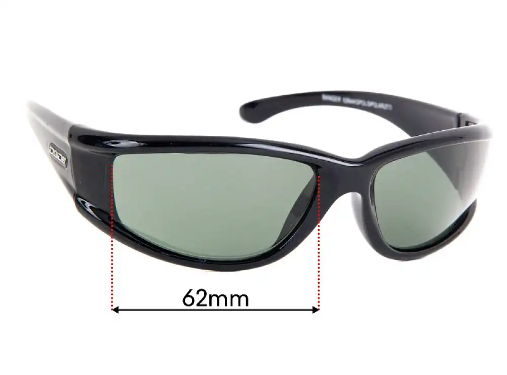 Sunglass Fix Replacement Lenses for Dirty Dog Banger - 62mm Wide Sunglass Fix Replacement Lenses for Dirty Dog Banger - 62mm Wide