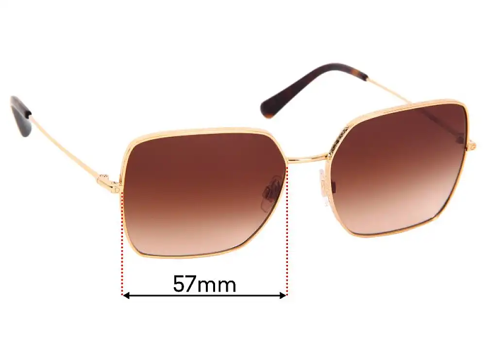 Sunglass Fix Replacement Lenses for Dolce & Gabbana DG2242 - 57mm Wide Sunglass Fix Replacement Lenses for Dolce & Gabbana DG2242 - 57mm Wide