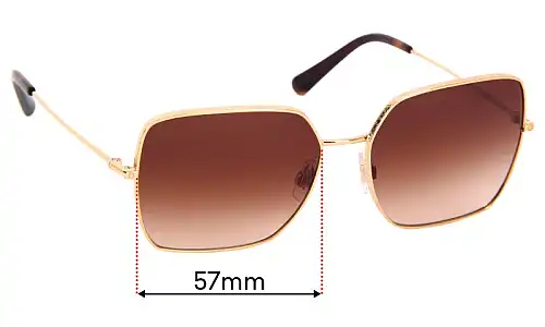 Sunglass Fix Replacement Lenses for Dolce & Gabbana DG2242 - 57mm Wide Sunglass Fix Replacement Lenses for Dolce & Gabbana DG2242 - 57mm Wide