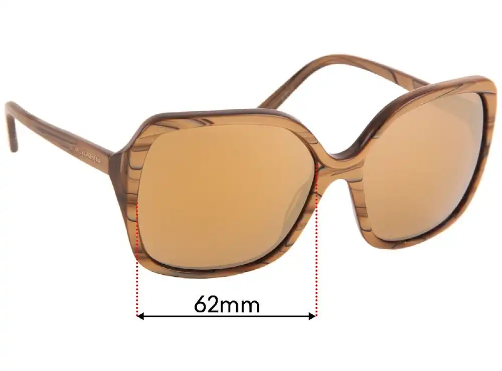 Sunglass Fix Replacement Lenses for Dolce & Gabbana DG4049 - 62mm Wide Sunglass Fix Replacement Lenses for Dolce & Gabbana DG4049 - 62mm Wide