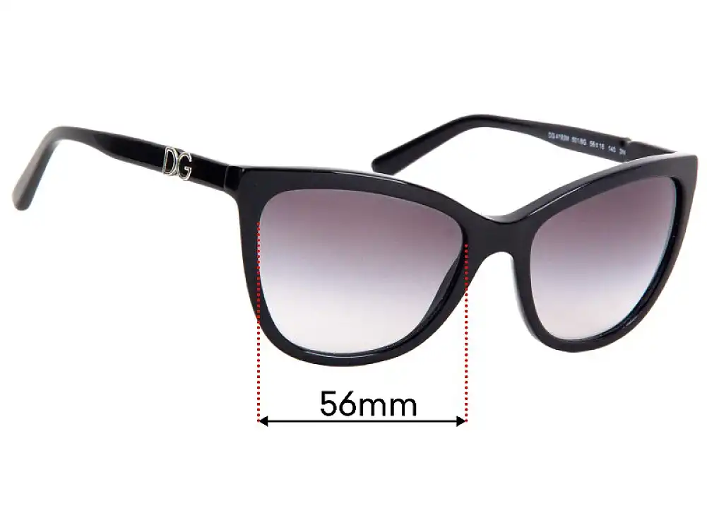 Sunglass Fix Replacement Lenses for Dolce & Gabbana DG4193M - 56mm Wide Sunglass Fix Replacement Lenses for Dolce & Gabbana DG4193M - 56mm Wide