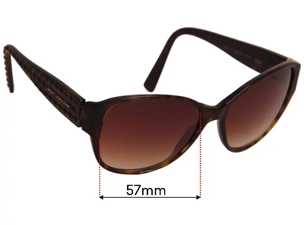 Sunglass Fix Replacement Lenses for Dolce & Gabbana DG4117 - 57mm Wide Sunglass Fix Replacement Lenses for Dolce & Gabbana DG4117 - 57mm Wide