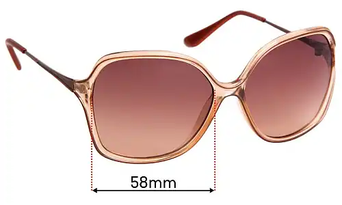 Sunglass Fix Replacement Lenses for Fiorelli Constance - 58mm Wide Fiorelli Constance Replacement Lenses 58mm wide