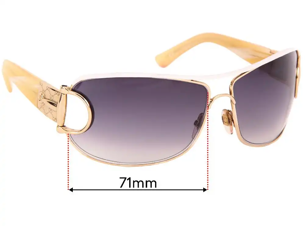 Sunglass Fix Replacement Lenses for Gucci GG 2760/S - 71mm Wide Sunglass Fix Replacement Lenses for Gucci GG 2760/S - 71mm Wide