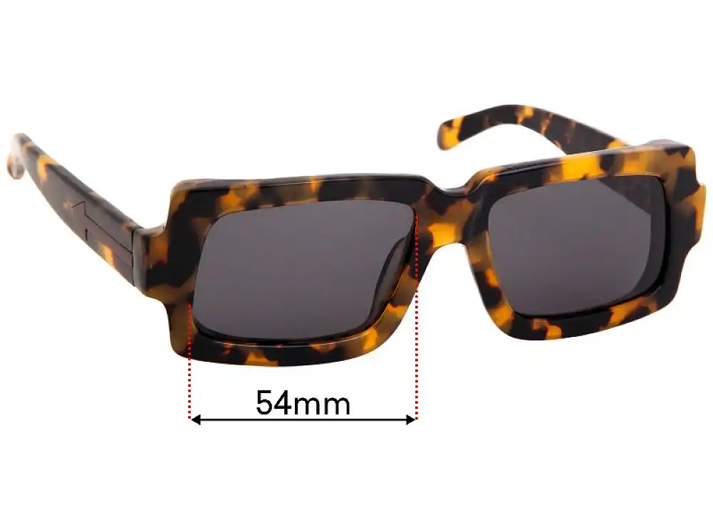 Sunglass Fix Replacement Lenses for Karen Walker Dandy - 54mm Wide Sunglass Fix Replacement Lenses for Karen Walker Dandy - 54mm Wide