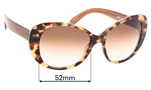 Sunglass Fix Replacement Lenses for Kate Spade Emery/S - 52mm Wide Sunglass Fix Replacement Lenses for Kate Spade Emery/S - 52mm Wide