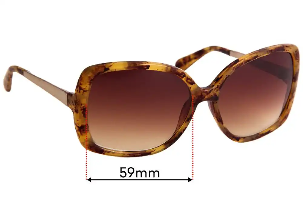 Sunglass Fix Replacement Lenses for Kate Spade Margita/O/S - 59mm Wide Sunglass Fix Replacement Lenses for Kate Spade Margita/O/S - 59mm Wide