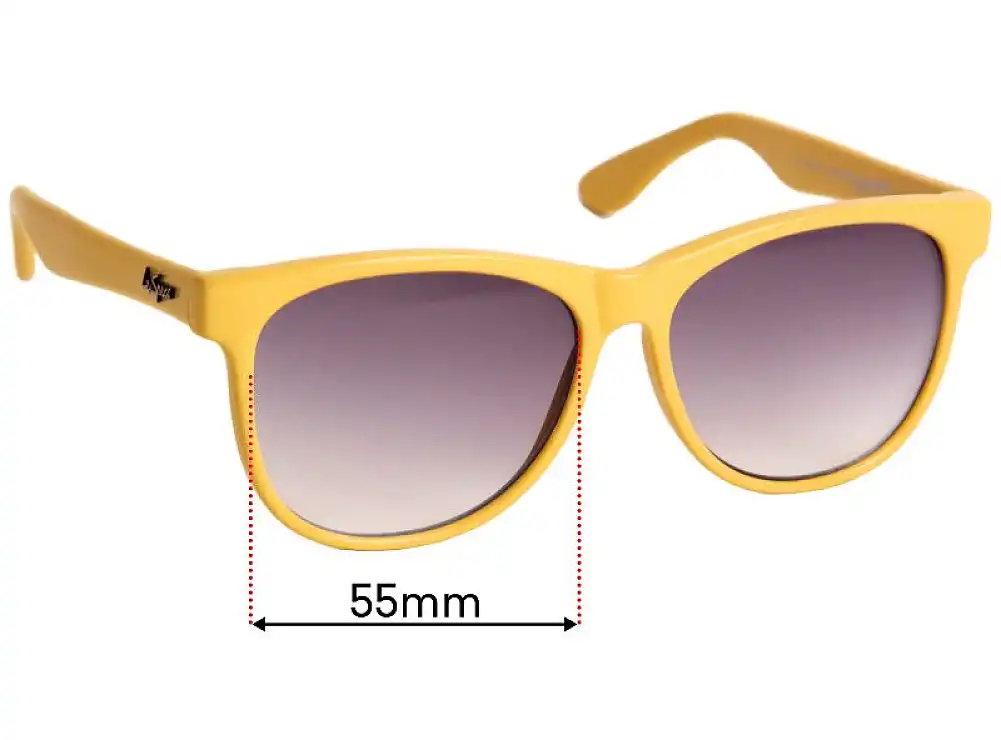 Sunglass Fix Replacement Lenses for Le Specs Cartel - 55mm Wide Sunglass Fix Replacement Lenses for Le Specs Cartel - 55mm Wide