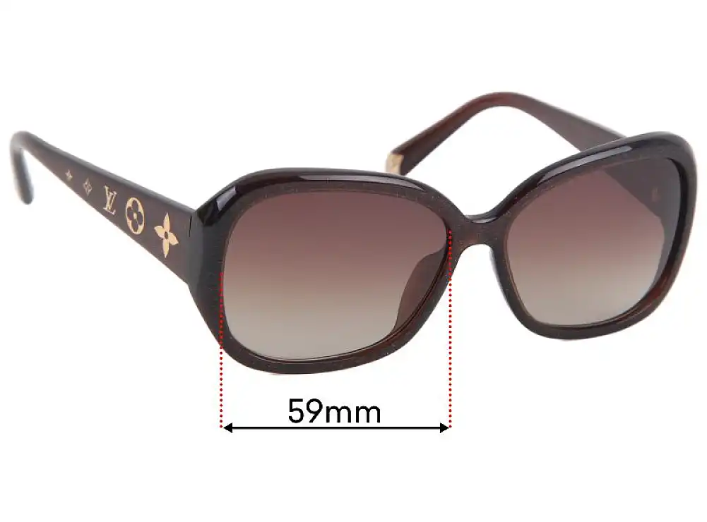 Sunglass Fix Replacement Lenses for Louis Vuitton Z0459E - 59mm Wide Sunglass Fix Replacement Lenses for Louis Vuitton Z0459E - 59mm Wide