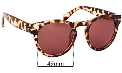 Sunglass Fix Replacement Lenses for Lulus See You Later - 49mm Wide Sunglass Fix Replacement Lenses for Lulus See You Later - 49mm Wide