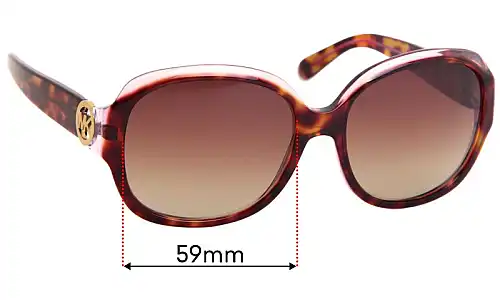 Sunglass Fix Replacement Lenses for Michael Kors MK6004 Kauai - 59mm Wide Michael Kors MK6004 Kauai Replacement Lenses 59mm wide
