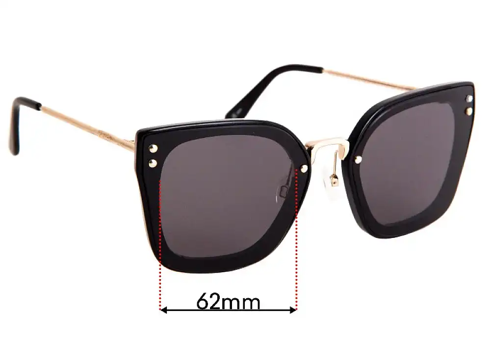 Sunglass Fix Replacement Lenses for Mimco The Grid - 62mm Wide Sunglass Fix Replacement Lenses for Mimco The Grid - 62mm Wide