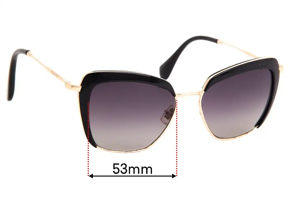 Miu Miu Mock Replacement Lenses 53mm Miu Miu Mock Replacement Lenses 53mm