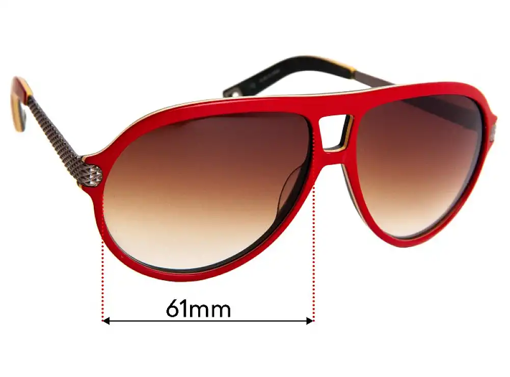 Sunglass Fix Replacement Lenses for Mosley Tribes MT 6024s Hayes - 61mm Wide Sunglass Fix Replacement Lenses for Mosley Tribes MT 6024s Hayes - 61mm Wide