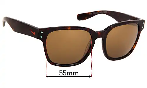 Sunglass Fix Replacement Lenses for Nike EV0878 Volano - 55mm Wide Sunglass Fix Replacement Lenses for Nike EV0878 Volano - 55mm Wide