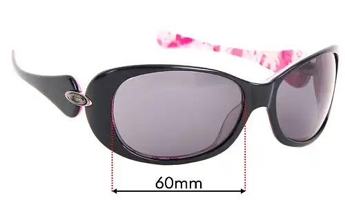 Sunglass Fix Replacement Lenses for Oakley Dangerous - 60mm Wide Oakley Dangerous Replacement Lenses 60mm wide