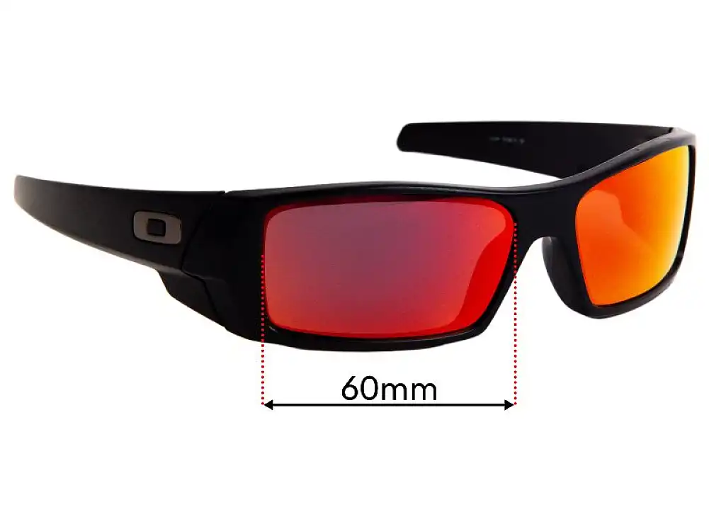 Sunglass Fix Replacement Lenses for Oakley Gascan OO9014 - 60mm Wide Sunglass Fix Replacement Lenses for Oakley Gascan OO9014 - 60mm Wide