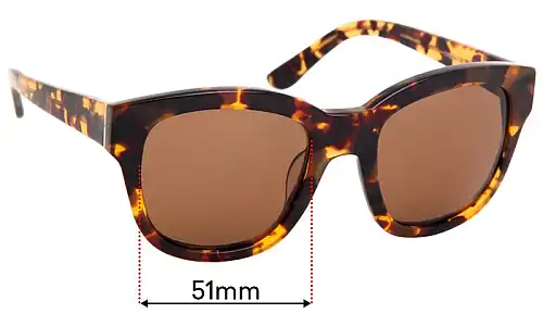 Sunglass Fix Replacement Lenses for Oroton Adele - 51mm Wide Oroton Adele Replacement Lenses 51mm wide
