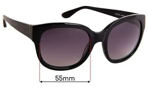 Sunglass Fix Replacement Lenses for Oroton Agathis - 55mm Wide Sunglass Fix Replacement Lenses for Oroton Agathis - 55mm Wide