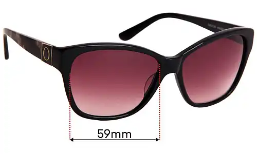 Sunglass Fix Replacement Lenses for Oroton Treasure - 59mm Wide Oroton Treasure Replacement Lenses 59mm wide