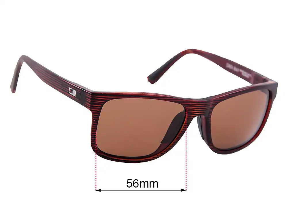 Sunglass Fix Replacement Lenses for Otis Casa Bay - 56mm Wide Sunglass Fix Replacement Lenses for Otis Casa Bay - 56mm Wide
