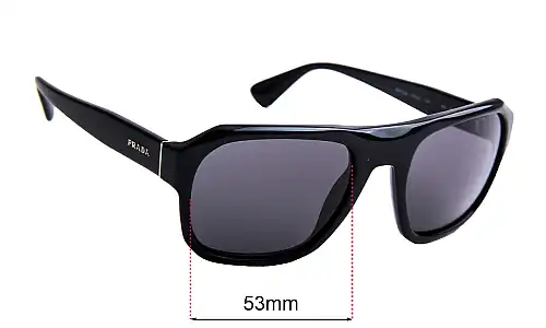 Sunglass Fix Replacement Lenses for Prada SPR02S - 55mm Wide Sunglass Fix Replacement Lenses for Prada SPR02S - 55mm Wide