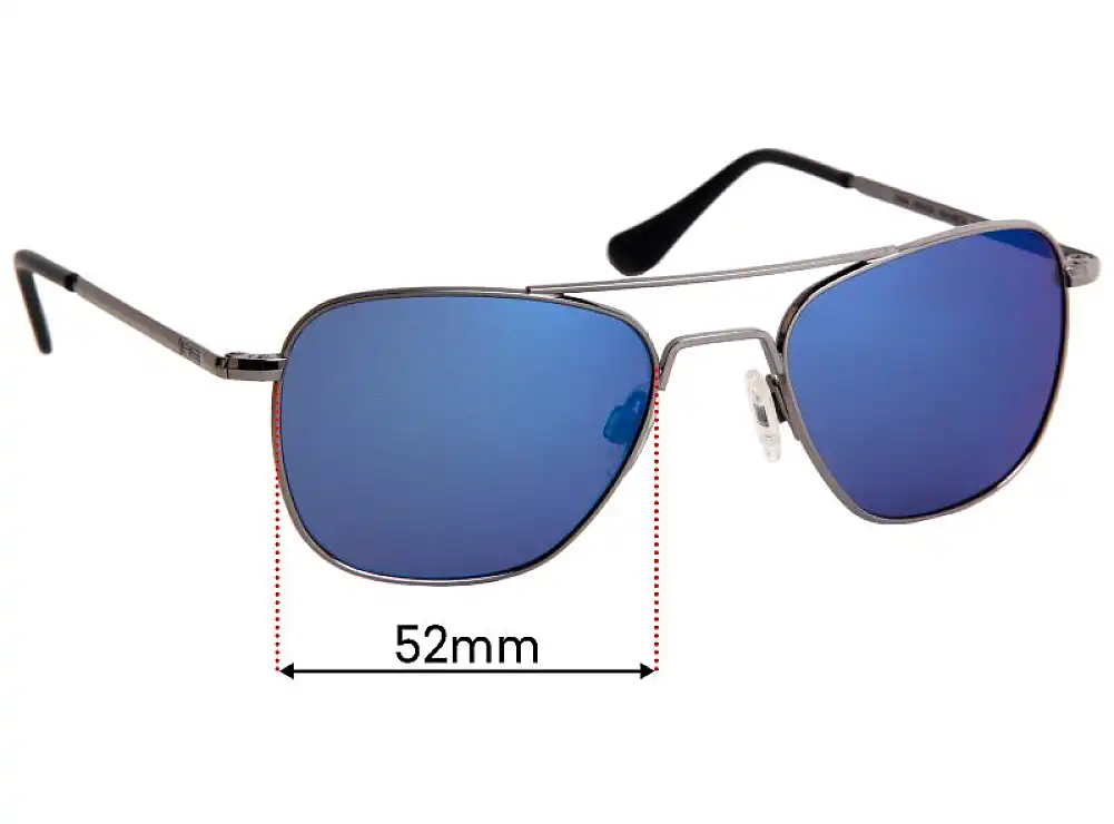 Sunglass Fix Replacement Lenses for Randolph Engineering AF040 - 52mm Wide Sunglass Fix Replacement Lenses for Randolph Engineering AF040 - 52mm Wide