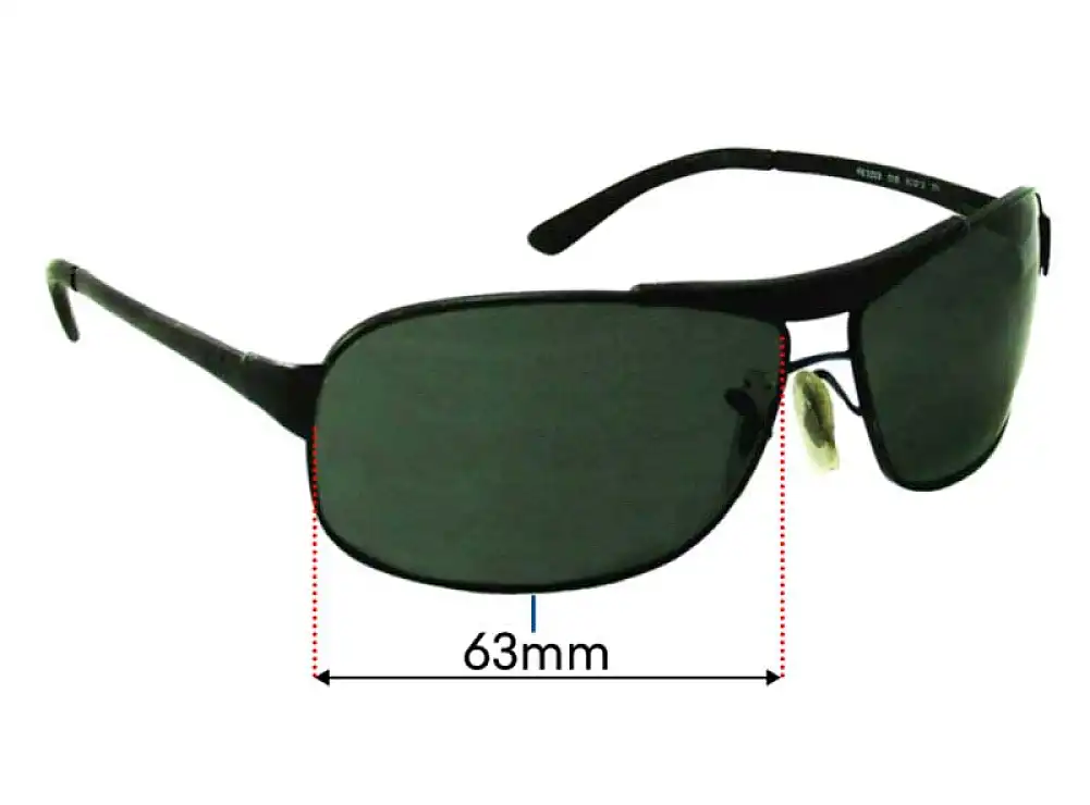 Sunglass Fix Replacement Lenses for Ray-Ban RB3323 - 63mm Wide Sunglass Fix Replacement Lenses for Ray-Ban RB3323 - 63mm Wide