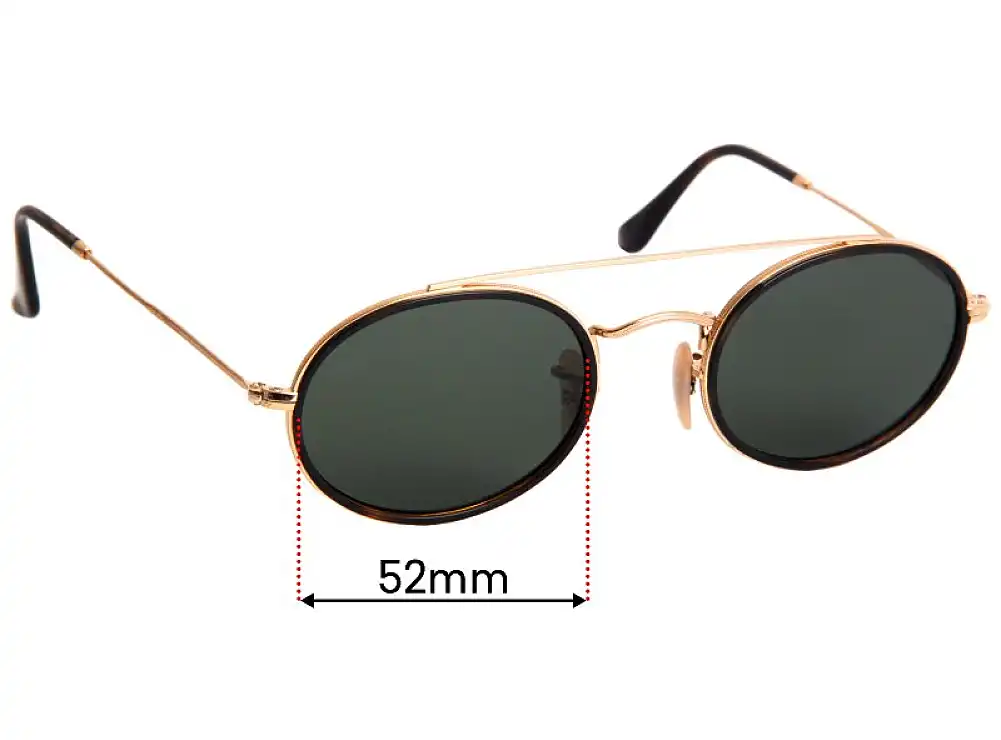 Sunglass Fix Replacement Lenses for Ray-Ban RB3847-N - 52mm Wide Sunglass Fix Replacement Lenses for Ray-Ban RB3847-N - 52mm Wide