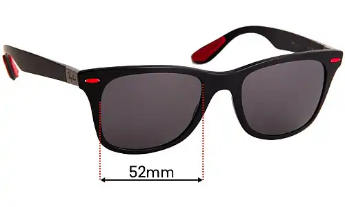 Sunglass Fix Replacement Lenses for Ray Ban RB4195-M Liteforce - 52mm Wide Ray Ban RB4195-M Liteforce Replacement Lenses 52mm wide