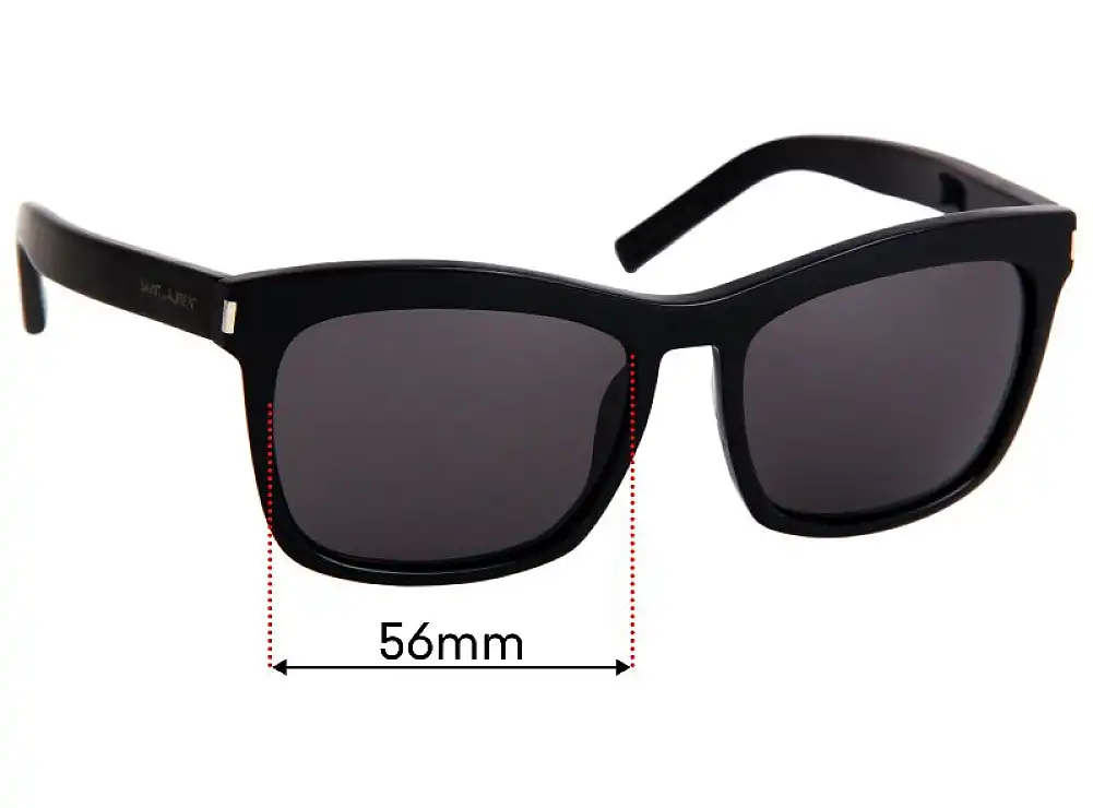 Sunglass Fix Replacement Lenses for Saint Laurent SL 19 - 56mm Wide Sunglass Fix Replacement Lenses for Saint Laurent SL 19 - 56mm Wide