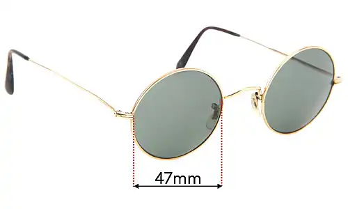 Sunglass Fix Replacement Lenses for Savile Row 14KT RG - 47mm Wide Sunglass Fix Replacement Lenses for Savile Row 14KT RG - 47mm Wide