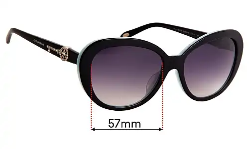 Sunglass Fix Replacement Lenses for Tiffany & Co TF 4118-B-F - 57mm Wide Sunglass Fix Replacement Lenses for Tiffany & Co TF 4118-B-F - 57mm Wide