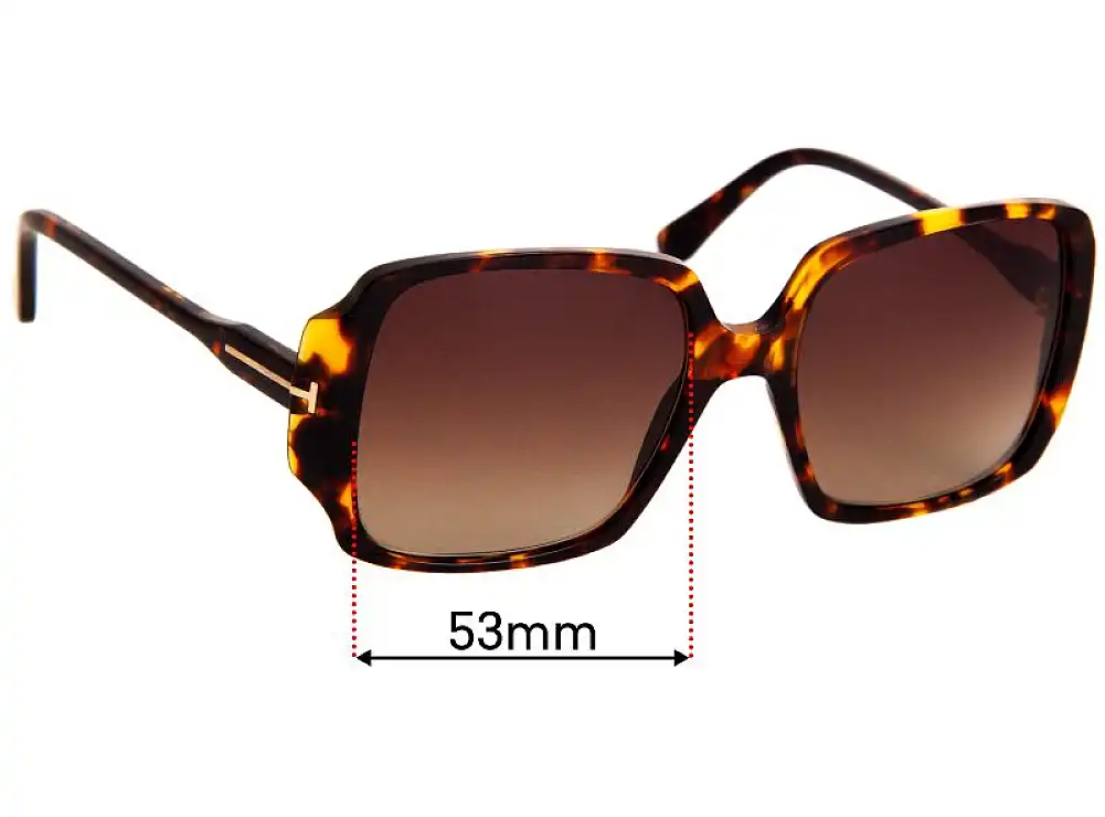 Sunglass Fix Replacement Lenses for Tom Ford TF5621-B - 53mm Wide Sunglass Fix Replacement Lenses for Tom Ford TF5621-B - 53mm Wide