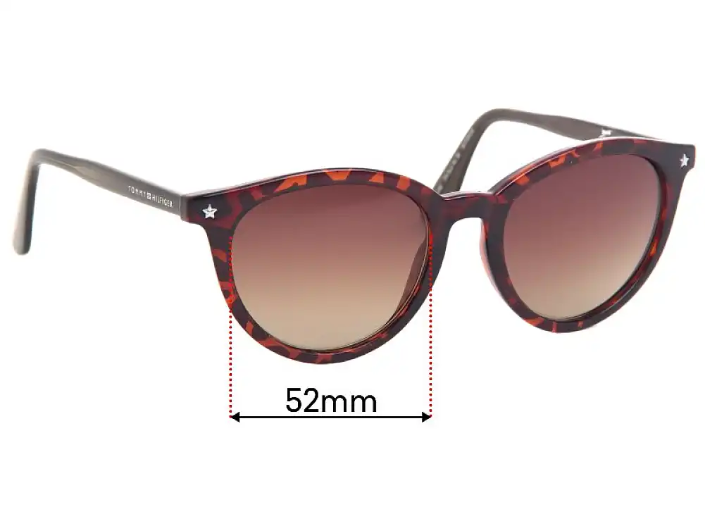 Sunglass Fix Replacement Lenses for Tommy Hilfiger TH Sun Rx 36 - 52mm Wide Sunglass Fix Replacement Lenses for Tommy Hilfiger TH Sun Rx 36 - 52mm Wide