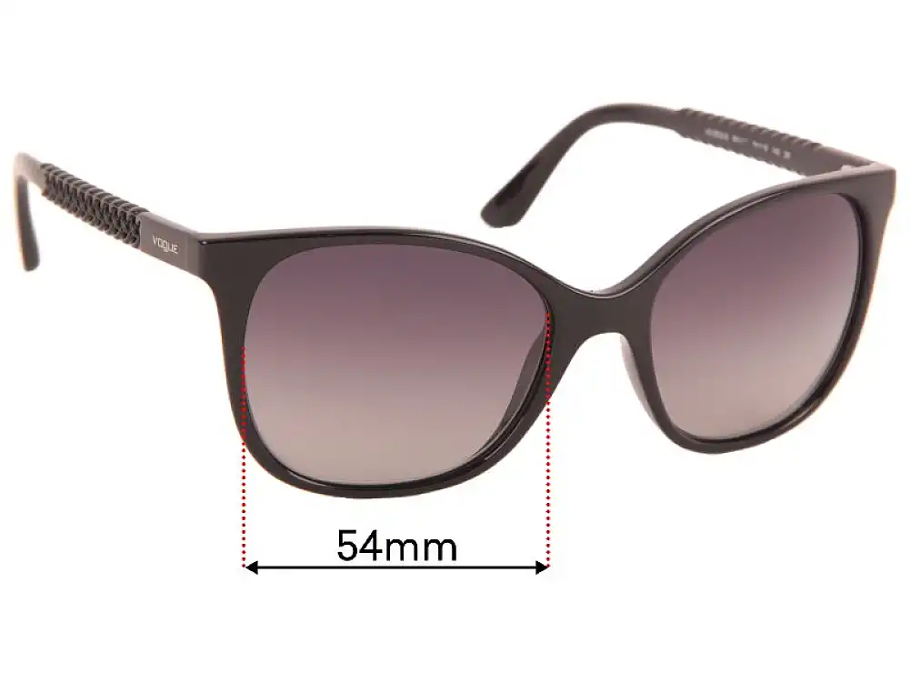Sunglass Fix Replacement Lenses for Vogue VO5032-S - 54mm Wide Sunglass Fix Replacement Lenses for Vogue VO5032-S - 54mm Wide